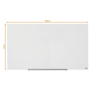 Magnētiska stikla tāfele NOBO DIAMOND 57" 126 x 71 cm, balta - 250-06297