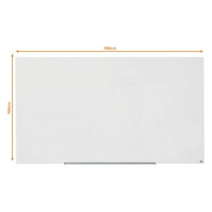 Magnētiska stikla tāfele NOBO DIAMOND 85" 188 x 106 cm, balta - 250-06298
