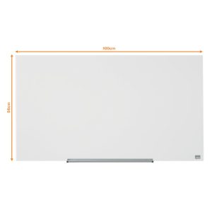 Magnētiska stikla tāfele NOBO DIAMOND 45" 99 x 56 cm, balta - 250-06296