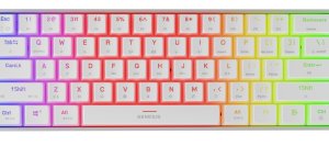 Genesis Thor 660 G2 60% White RGB Gateron Brown