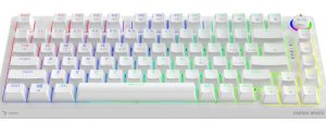 Klaviatūra Savio Wireless Mechanical Phenix White 75% Outemu Red Pro