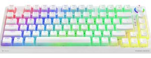 Klaviatūra Savio Wireless Mechanical Phenix White 75% Outemu Red Pro Pudding