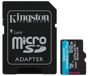 Atmiņas karte Kingston microSDXC Canvas Go Plus Gen4 512GB