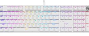 Klaviatūra Genesis Thor 404 White Gateron Yellow Pro
