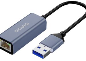 Adapteris Savio AK-83 USB-A 3.1 Gen 1 - RJ-45 Gigabit Ethernet