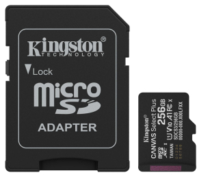 Atmiņas karte Kingston MicroSDXC 256GB Canvas Select Plus