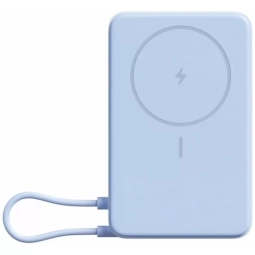 Ārēja baterija Xiaomi 10000mAh Ice Blue Magnetic integrēts USB Type-C bezvadu