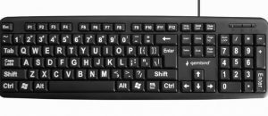 Gembird BIG letters Black