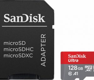Atmiņas karte Sandisk Ultra microSDXC 128GB + SD Adapter