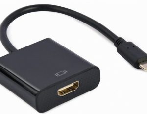 Adapteris Gembird USB Type-C Male - HDMI Female 4K@60Hz 15cm Black