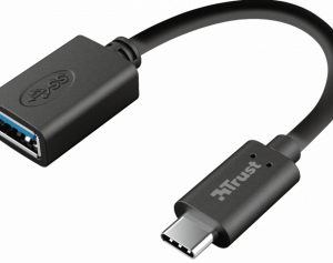 Adapteris Trust Calyx USB-C to USB-A Black