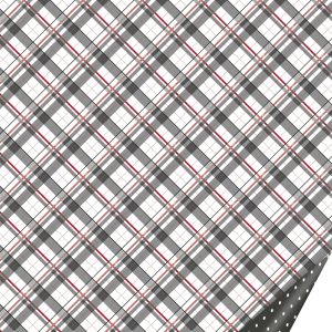 Dekoratīvs kartons 50x70cm Checks & Dots, melns-balts