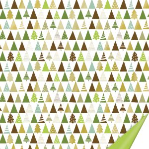 Dekoratīvs kartons 50x70cm Fir, zaļš-zelta
