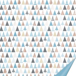 Dekoratīvs kartons 50x70cm Fir, zils-rozā zelta