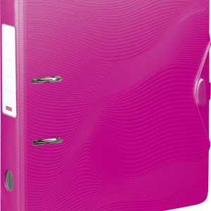 Reģistra mape A4 Wave, 7cm, rozā