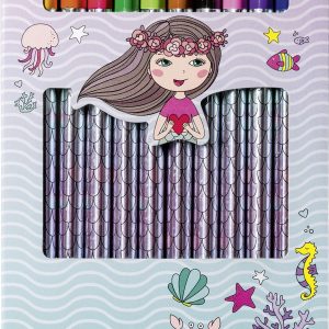 Krāsaino zīmuļu komplekts Mermaid, 12gab.