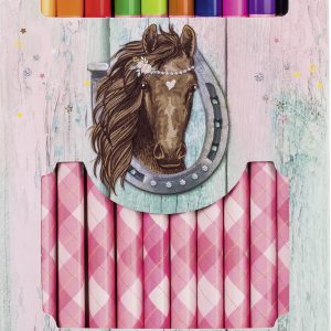 Krāsaino zīmuļu komplekts Horse, 12gab.