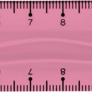 Lineāls 15cm Colour, gaiši rozā