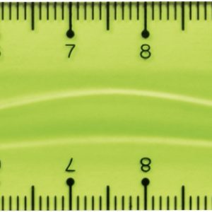 Lineāls 15cm Colour, zaļš