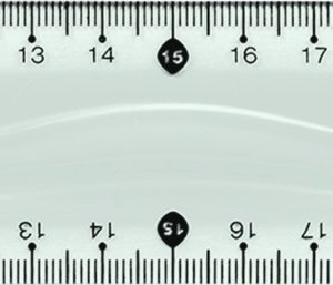 Lineāls 30cm Colour, piparmētru krāsas