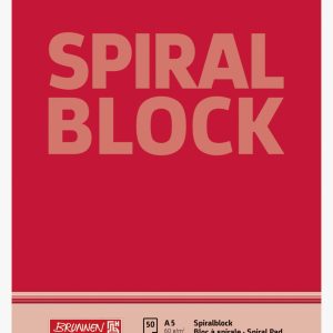 Piezīmju lapas ar spirāli A5, rūtiņu