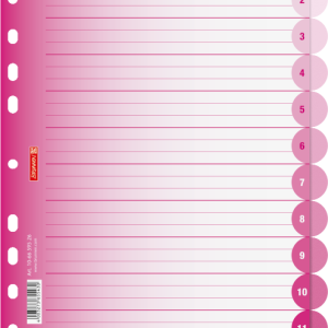 Dokumentu sadalītājs Colour 12, rozā