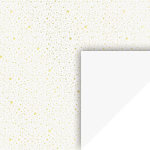 Dekoratīvs kartons 50x70cm Stars, zelta