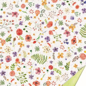 Dekoratīvs kartons A4 Water Colour Flowers, 10gab.