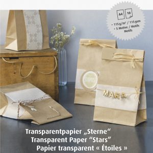Caurspīdīga pauspapīra komplekts A4 Christmas, 10gab.