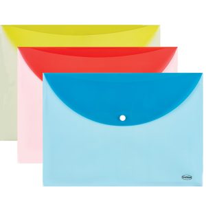 Mape-aploksne ar pogu Centrum, A4,PP, dažādās krāsās - 150-03744