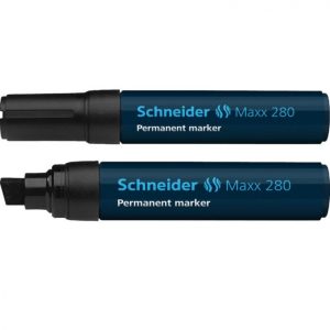 Noturīgais marķieris SCHNEIDER Maxx 280 slīps, melns - 200-01433
