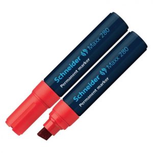 Noturīgais marķieris SCHNEIDER Maxx 280 slīps, sarkans - 200-01434