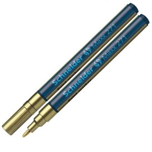 Noturīgais marķieris SCHNEIDER PAINT MARKER Maxx 271, 1-2mm, konisks, zelta - 200-01457