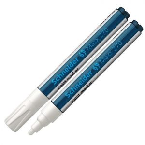 Noturīgais marķieris Schneider PAINT MARKER Maxx 270, 1-3mm, konisks, balts - 200-04982