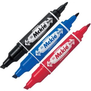 Permanents divpusīgs marķieris ZEBRA MCKIE BOLD 1.0mm konisks  4-6mm slīps
