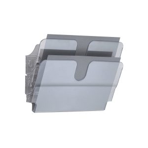 Prospektu turētājs FLEXIPLUS horizontāls, 2 caurspīdīgi nodalījumi - 200-03496