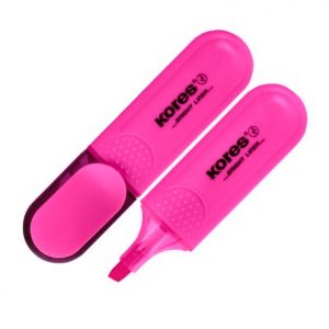 Teksta marķieris KORES BRIGHT LINER rozā - 200-07751