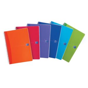 Klade ar spirāli OXFORD MY COLOURS NOTEBOOK A4 formāts, 90 lapas, rūtinu - 100-00575