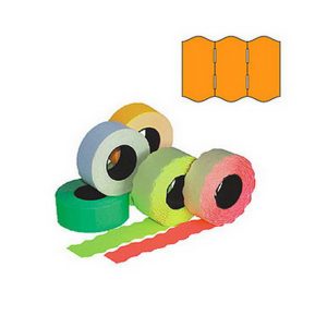 Marķēšanas pistoļu uzlīmes 26x16 mm, 5 gab., oranžas - 100-07936