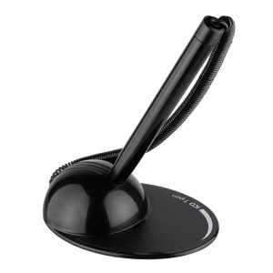 Lodīšu pildspalva ICO T-PEN 0.8mm ar pašlipošu turētāju un izstiepjamu savienotājvadu, melns korpuss, zila tinte - 200-06976