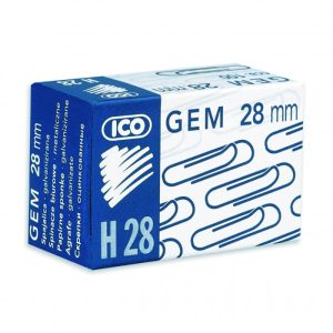 Saspraudes ICO 28 mm, 100 gab/kastītē - 200-07820
