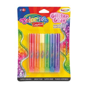 Dekoratīva līme COLORINO Rainbox Glitter Glue, 6 krāsas - 200-10622
