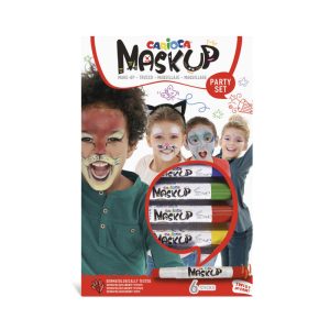 Sejas krāsas CARIOCA Mask Up Party, 6 krāsas - 200-12881