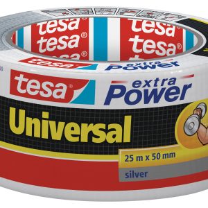 Līmlente tesa® extra Power hobijam, iekštelpu un āra ierīcēm,  sudraba krāsā, 25m x 50mm - 200-13246