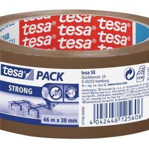 Iepakošanas līmlente tesapack® strong, brūna, 66mx38mm - 200-13401