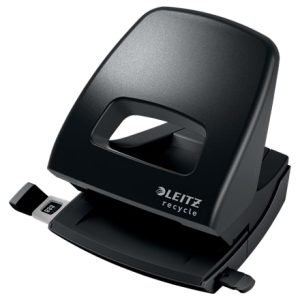 Caurumotājs Leitz NeXXt, no pārstrādāta materiāla, 30 lapas, melns - 200-13536