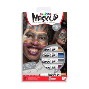 Sejas krāsas CARIOCA Mask Up Metallic 6 gab - 200-13683