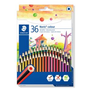 Krāsainie zīmuļi STAEDTLER NORIS COLOR 185, 36 krāsas - 200-13897