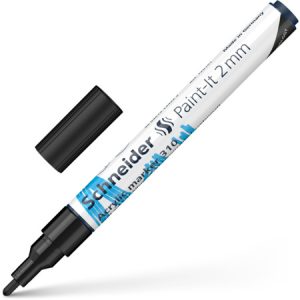 Akrila marķieris SCHNEIDER Paint-it 310, 2mm, melns - 200-14289