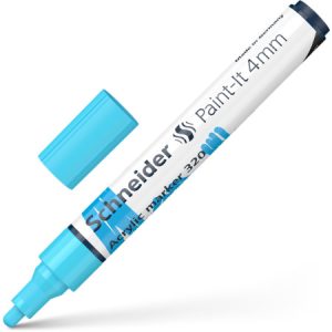 Akrila marķieris SCHNEIDER Paint-it 320, 4mm, gaisi zils - 200-14321